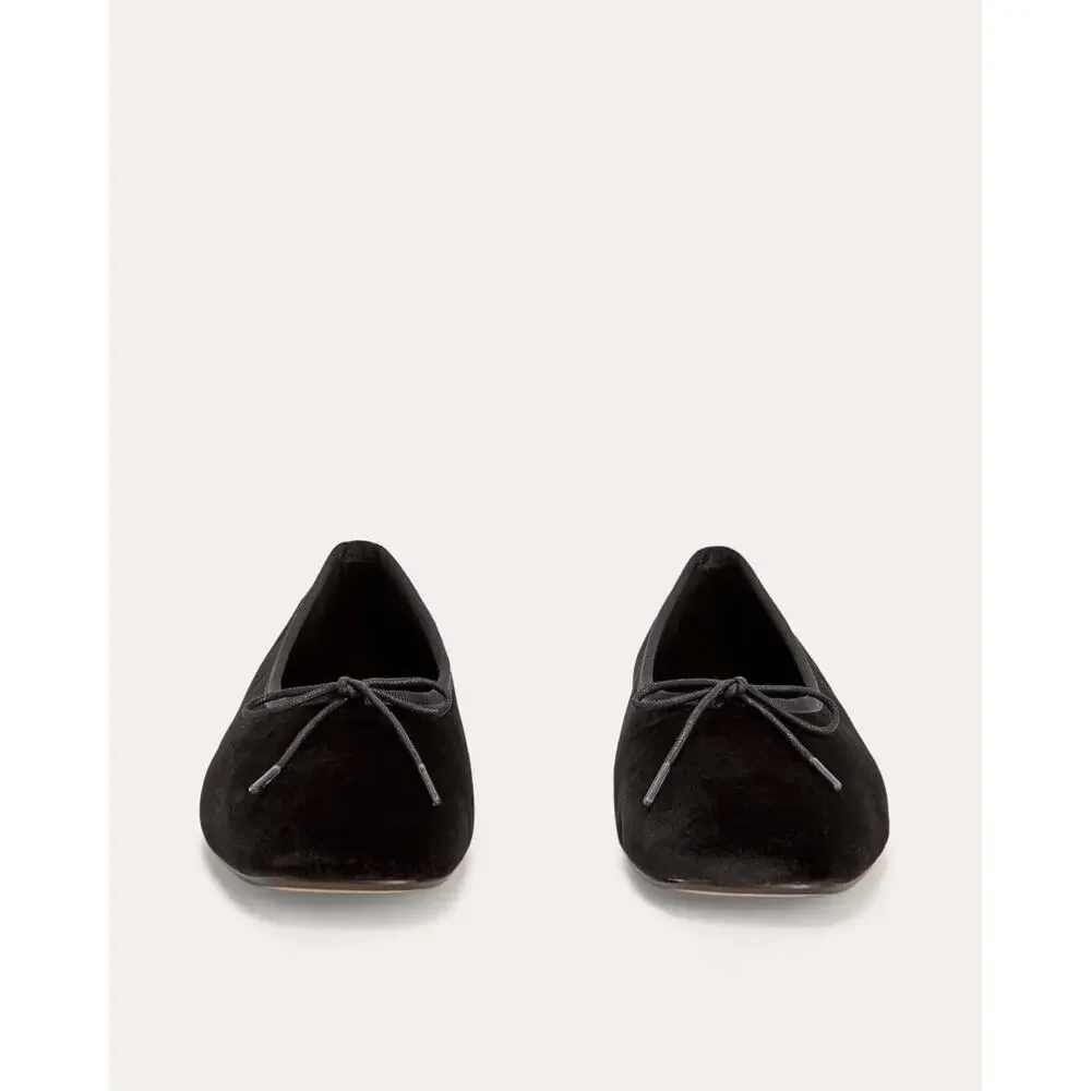 Everlane The Day Ballet Flat in Black Velvet Size 9.5